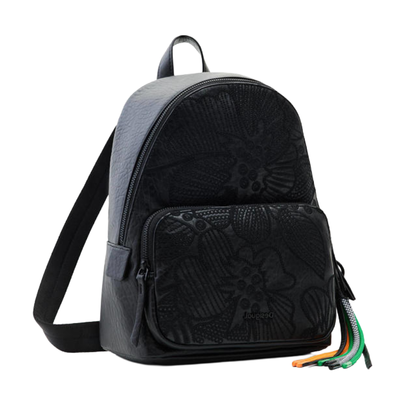 Desigual Women's Leather Black Backpack Bag