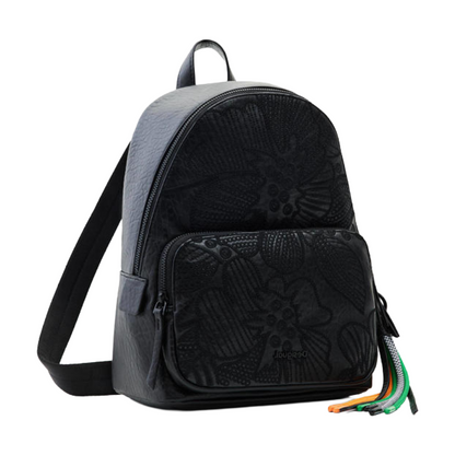 Desigual Women's Leather Black Backpack Bag