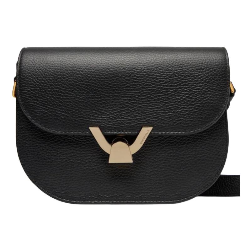 Coccinelle Women's Handbag Dew Black Leather Shoulder Bag