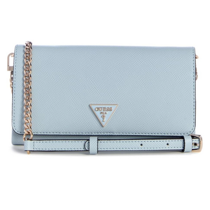Guess Womens Noelle II Mini Crossbody Bag Misty Blue ZG967275
