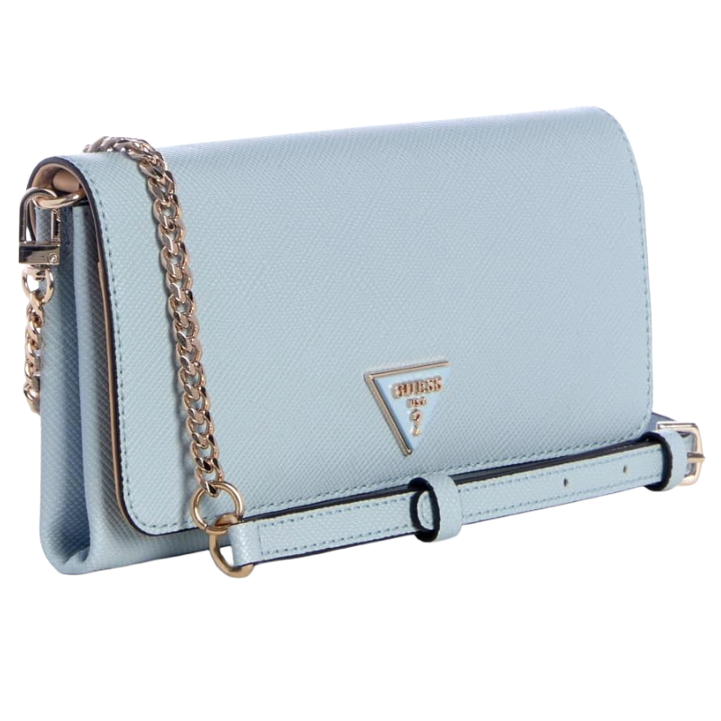 Guess Womens Noelle II Mini Crossbody Bag Misty Blue ZG967275