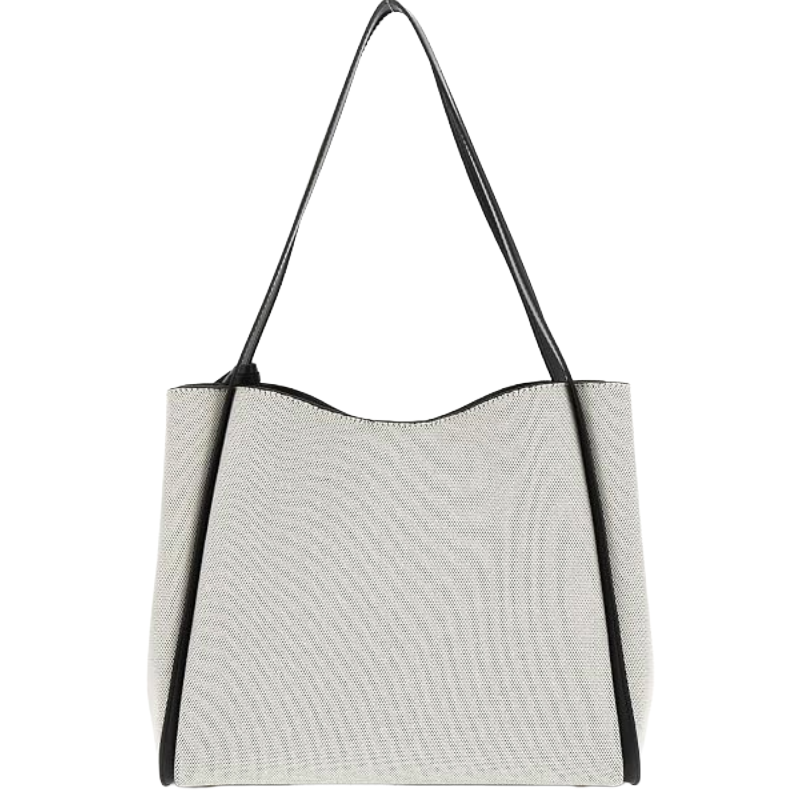 Guess Nicolette Girlfriend Satchel Bag Natural/Black
