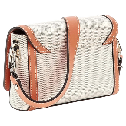 Guess Sebina Flap Shoulder Bag Orange/Natural