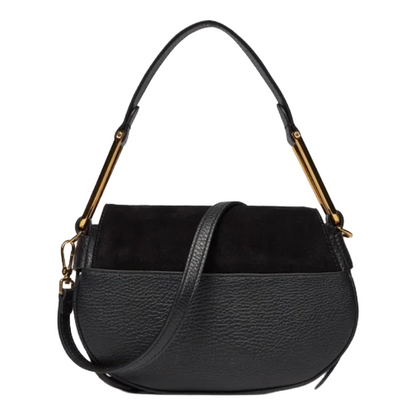 Coccinelle Womens Magie Suede Handbag Black H1PQS580101