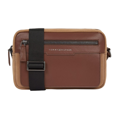  Tommy Hilfiger Mens Crossbody Camera Bag Brown AM0AM12230