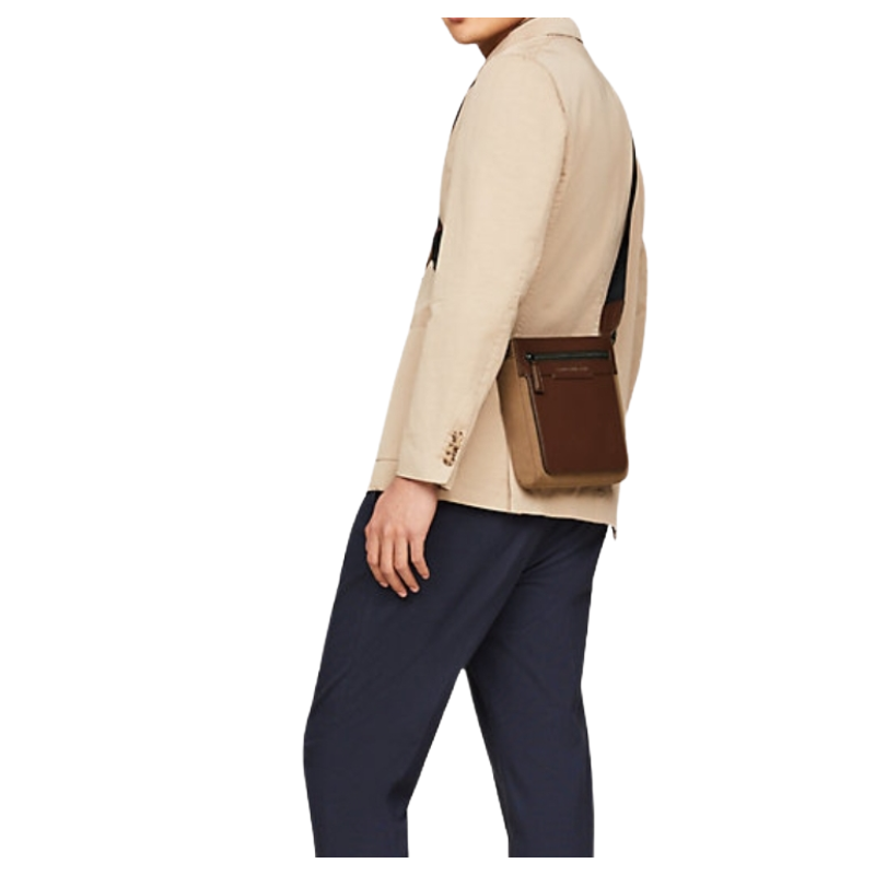 Tommy Hilfiger Mens Mini Crossbody Bag Brown AM0AM12574