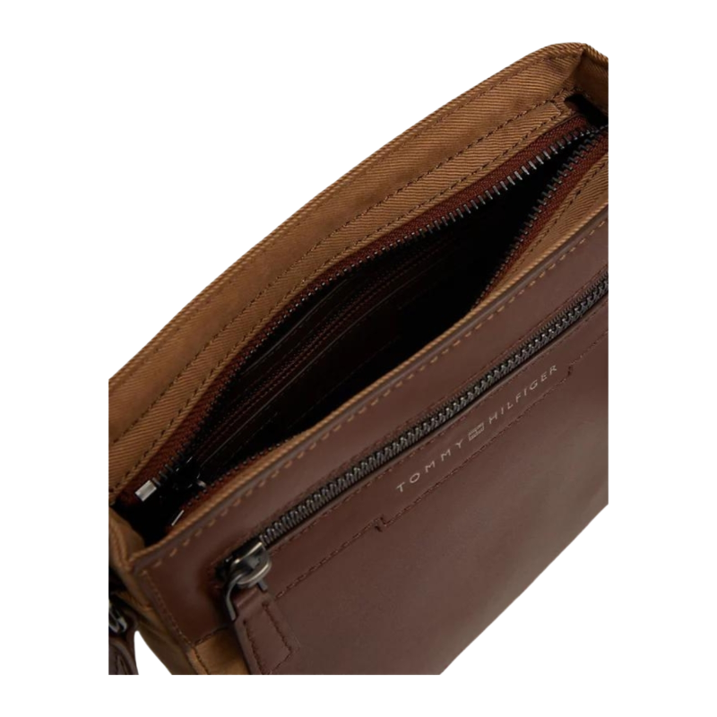 Tommy Hilfiger Mens Mini Crossbody Bag Brown AM0AM12574