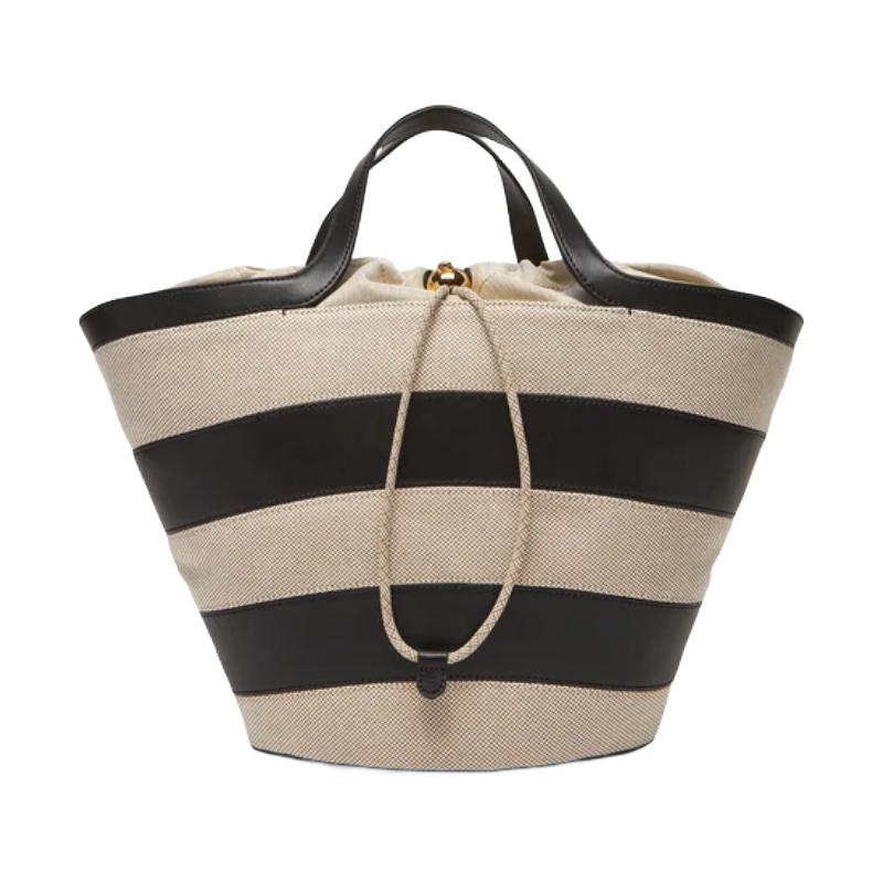 Furla Vortice Leather Tote Bag Black