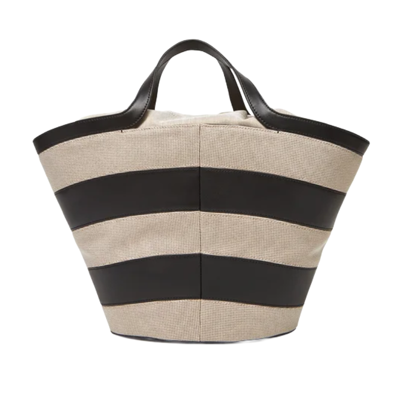 Furla Vortice Leather Tote Bag Black