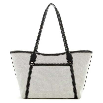 Guess Womens Sebina Shopper Tote Bag Natural/Black AG952423