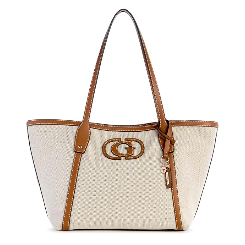 Guess Sebina Shopper Tote Bag Natural/Caramel