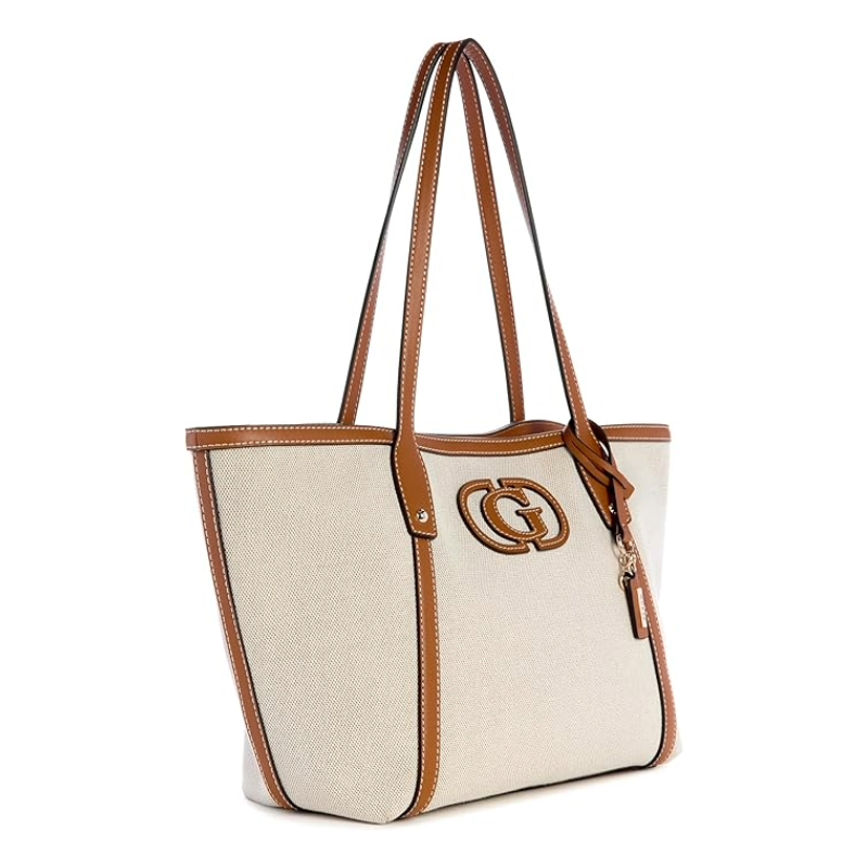 Guess Sebina Shopper Tote Bag Natural/Caramel