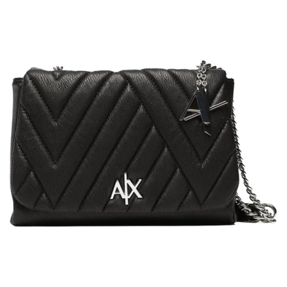 Armani Exchange Women's Crossbody Medium Quilted Bag Black 942853