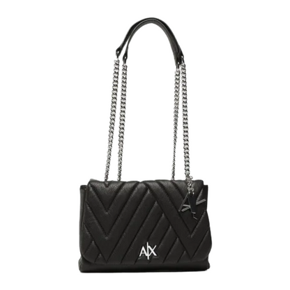 Armani Exchange Women's Crossbody Medium Quilted Bag Black 942853