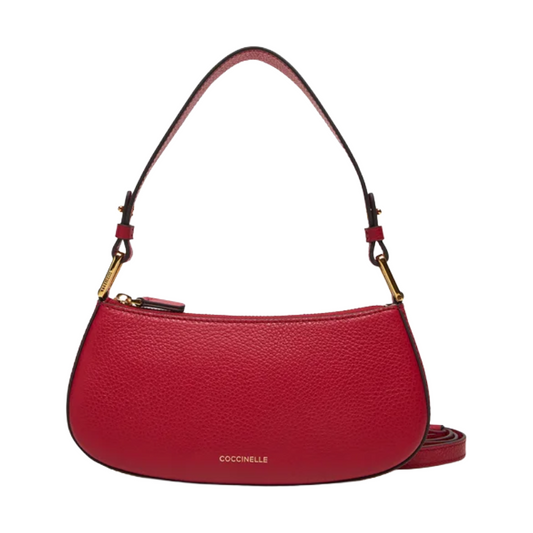 Coccinelle Womens Merveille Shoulder Bag Sangria Red E5MRF520101
