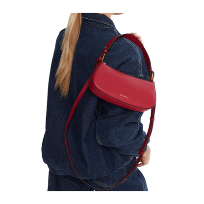 Coccinelle Womens Merveille Shoulder Bag Sangria Red E5MRF520101