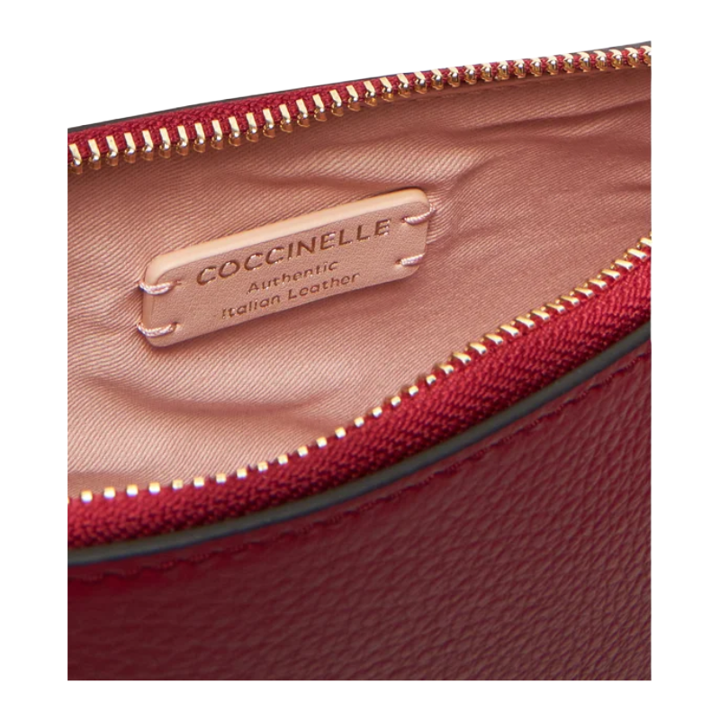 Coccinelle Womens Merveille Shoulder Bag Sangria Red E5MRF520101