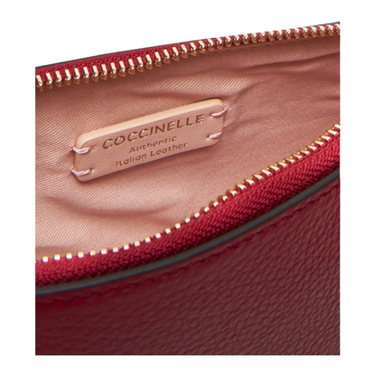 Coccinelle Womens Merveille Shoulder Bag Sangria Red E5MRF520101