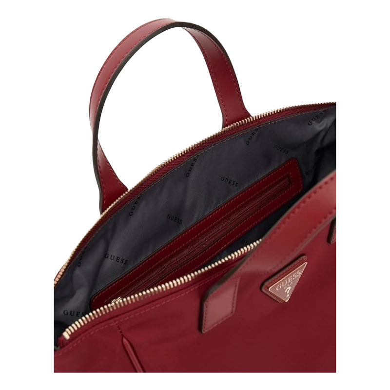 Guess Follie Travel Small Tote Bag Rust Red