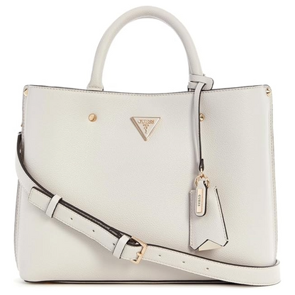 Guess Meridian Girlfriend Satchel Bag Ivory