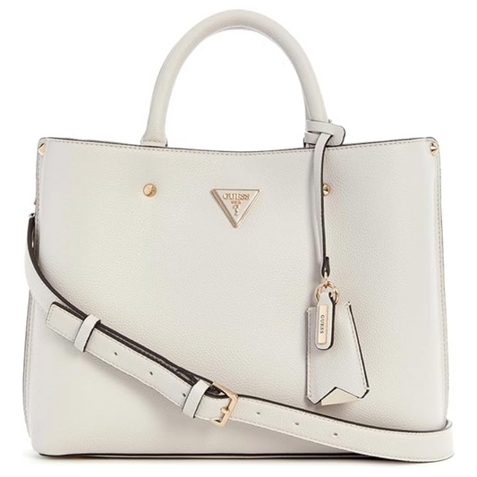 Guess Meridian Girlfriend Satchel Bag Ivory