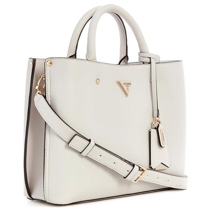 Guess Meridian Girlfriend Satchel Bag Ivory