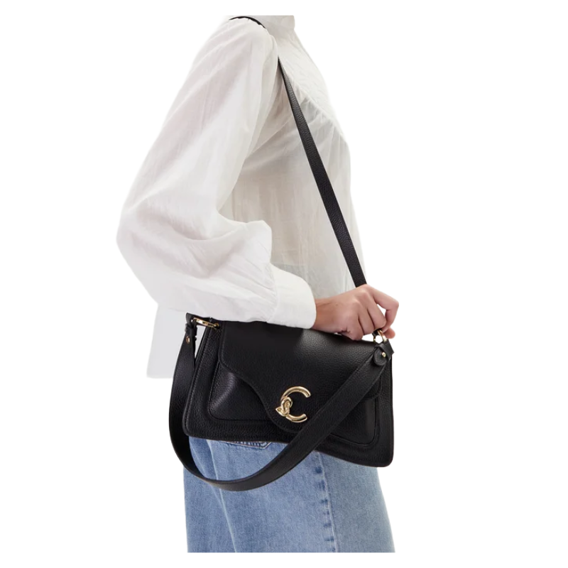 Coccinelle Womens C-Me Leather Bag Black E1SSL120101