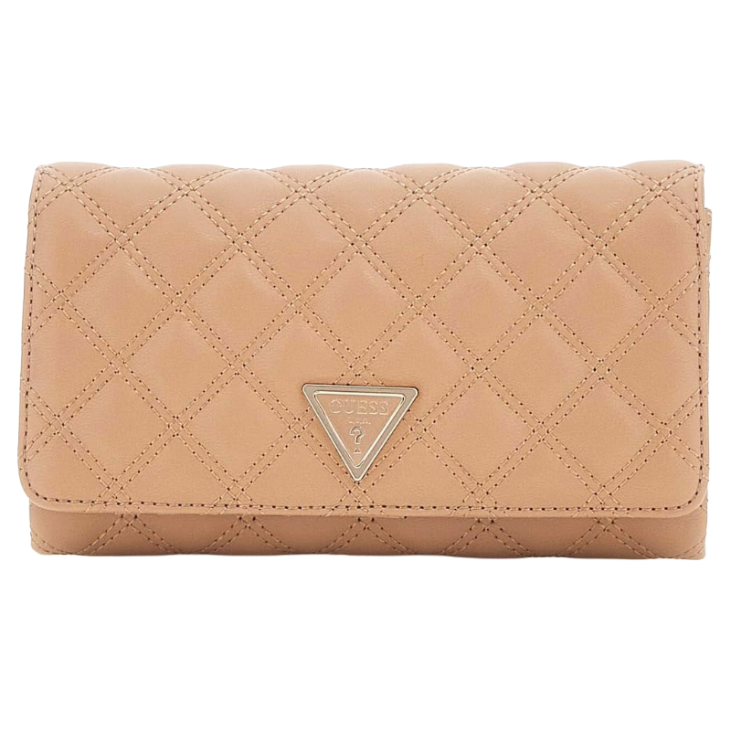 Guess Giully II Mini Crossbody Flap Organiser Bag Beige
