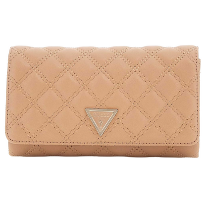 Guess Giully II Mini Crossbody Flap Organiser Bag Beige