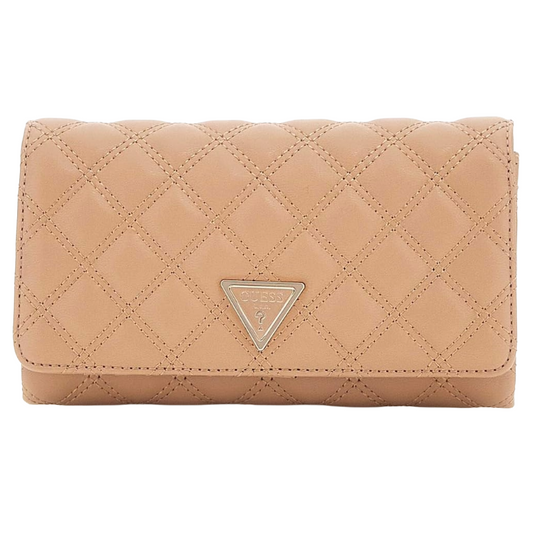 Guess Giully II Mini Crossbody Flap Organiser Bag Beige