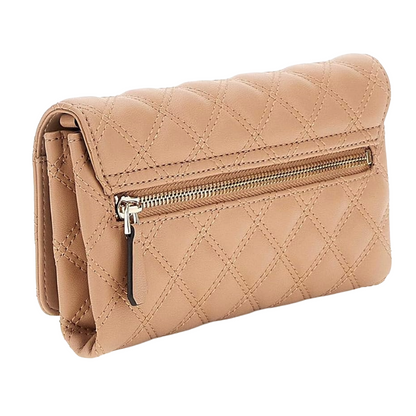 Guess Giully II Mini Crossbody Flap Organiser Bag Beige