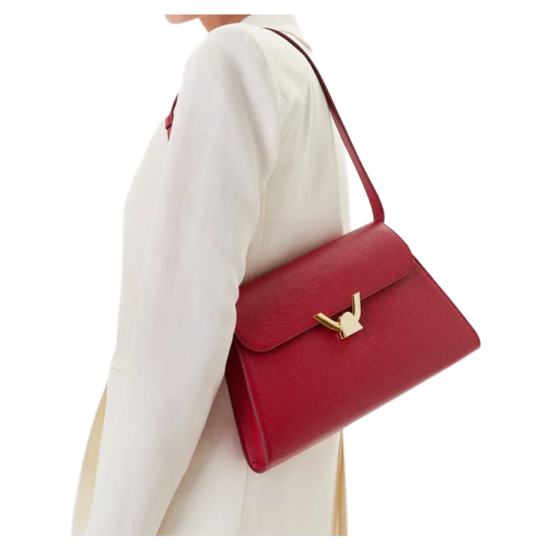 Coccinelle Womens Dew Shoulder Bag Sangria Red E1QTF120201