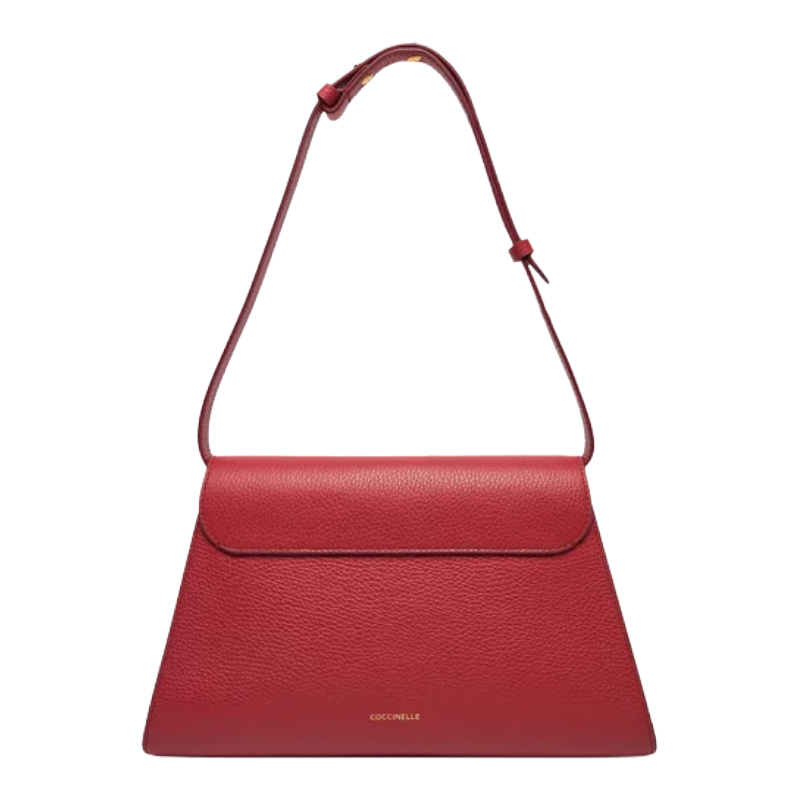 Coccinelle Womens Dew Shoulder Bag Sangria Red E1QTF120201