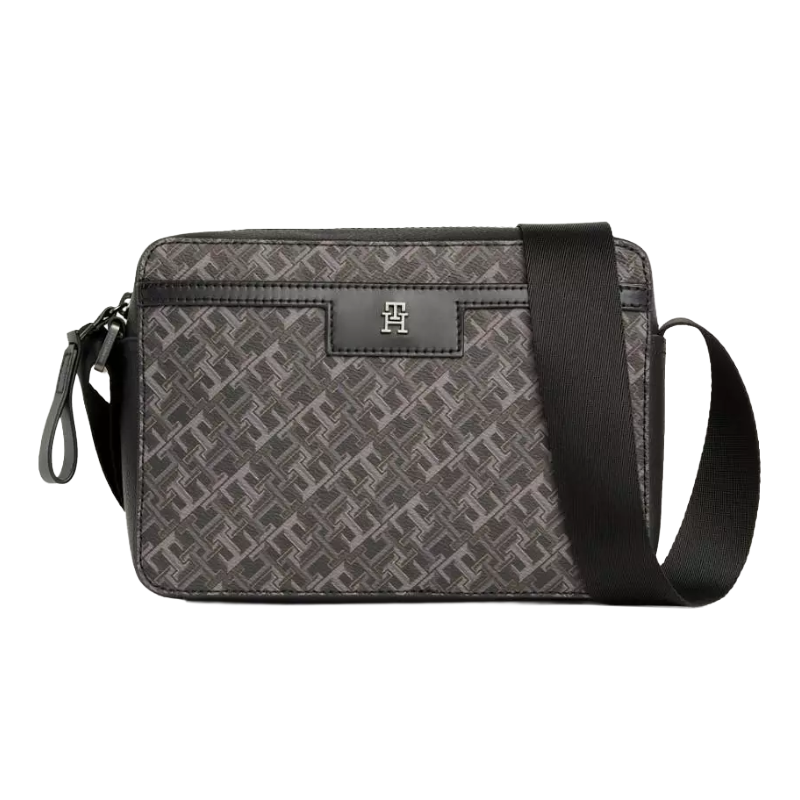Tommy Hilfiger TH Men's Monogram Black Camera Bag