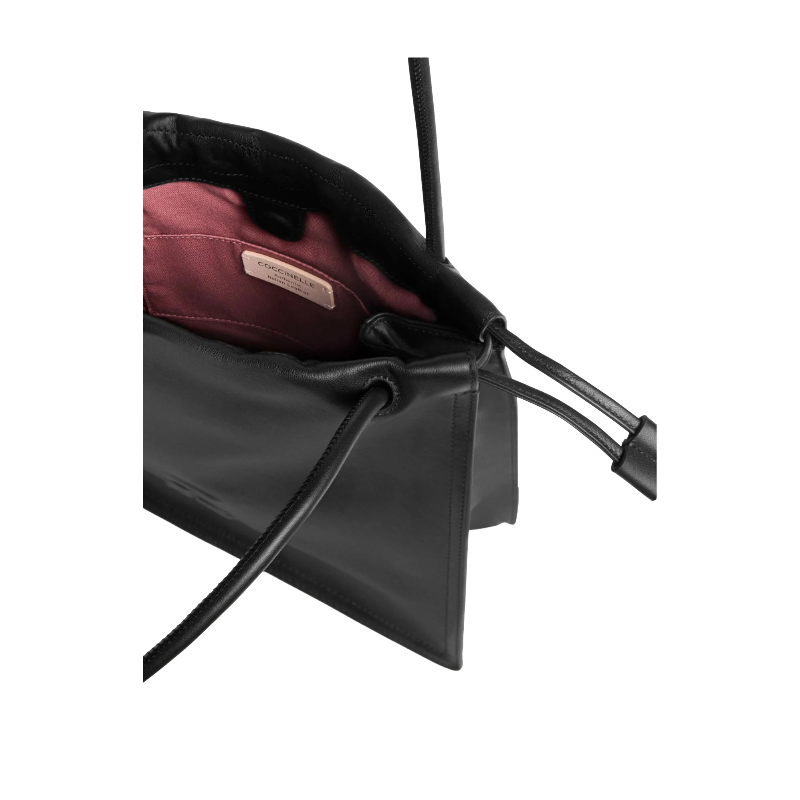 Coccinelle Dulse Leather Handbag Black