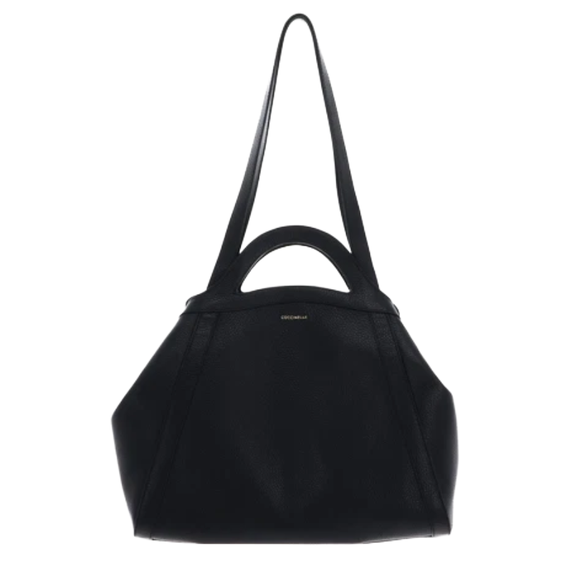 Coccinelle Womens Amalia Grained Leather Tote Bag Black E1S9P110101