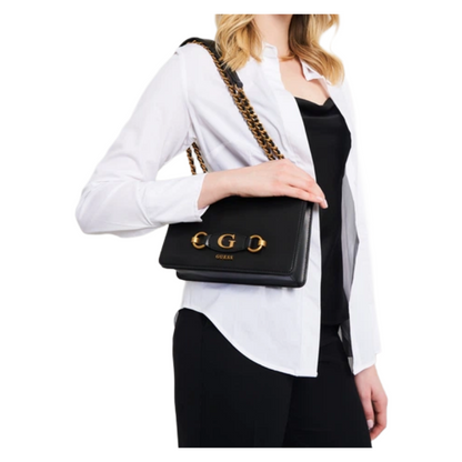 Guess Womens Izzy Crossbody Bag Black VB865421