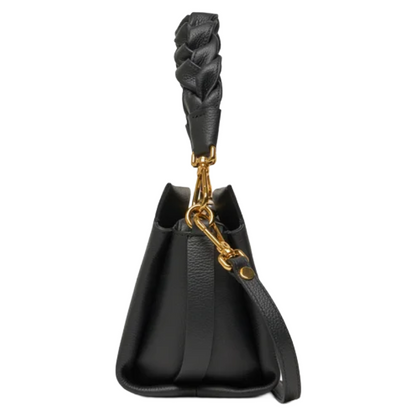 Coccinelle Women's Handbag Boheme Gran Double Noir 100% Cowhide