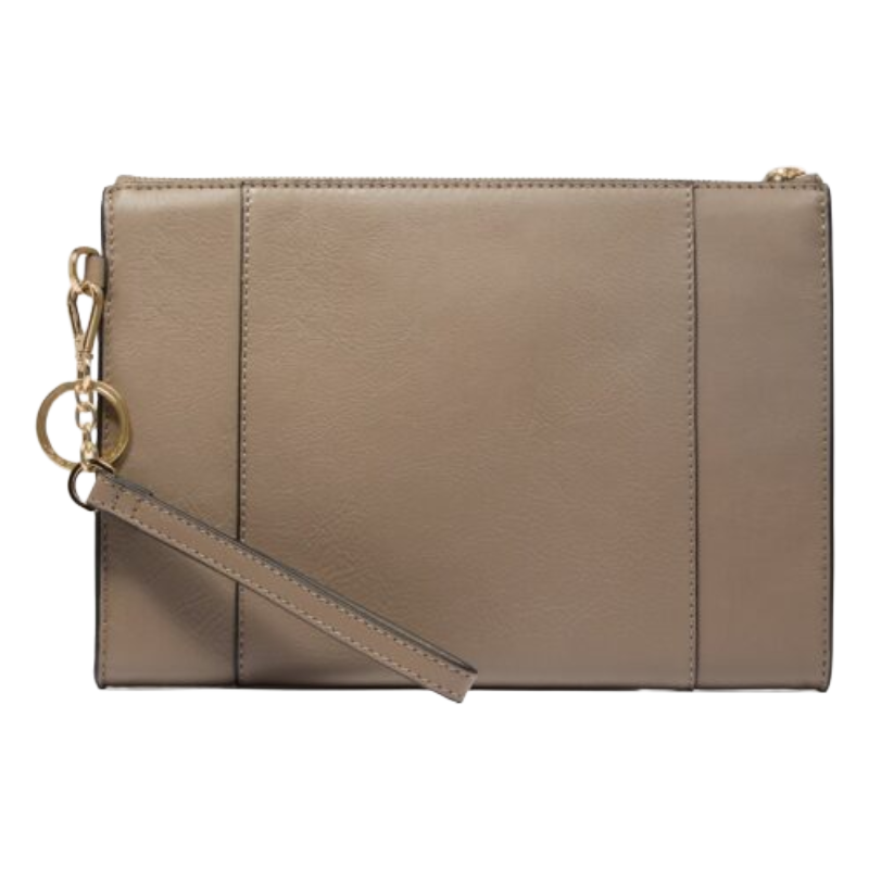 Piquadro Mini Tablet Clutch Bag Circle Dove Grey Leather