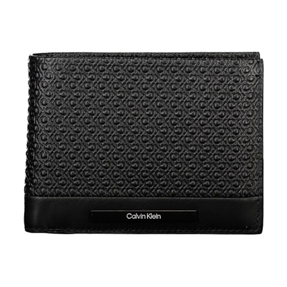 Calvin Klein Men's Modern Bar RFID Trifold Wallet Black K50K511377