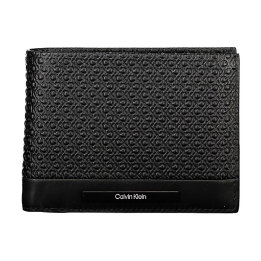 Calvin Klein Men's Modern Bar RFID Trifold Wallet Black K50K511377