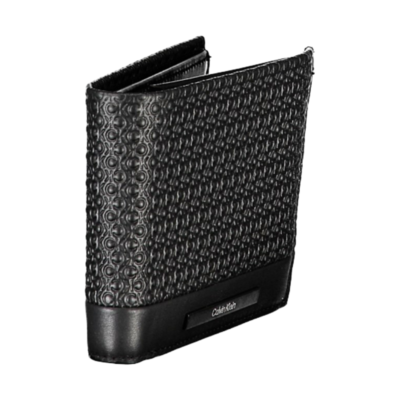 Calvin Klein Men's Modern Bar RFID Trifold Wallet Black K50K511377