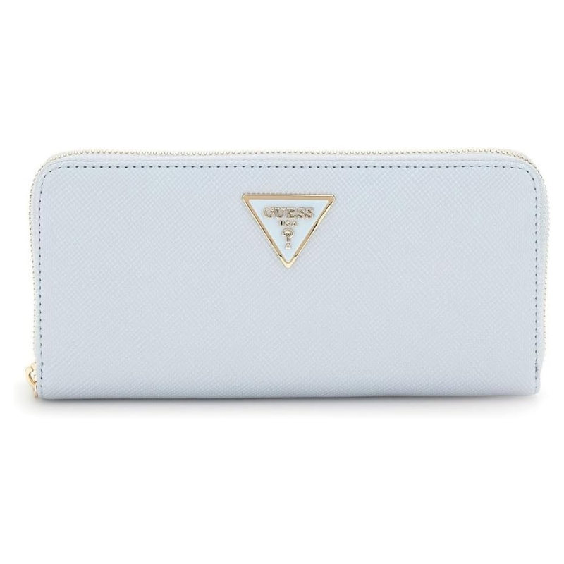 Guess Laurel II Women's Zip Around Large Purse Misty Blue