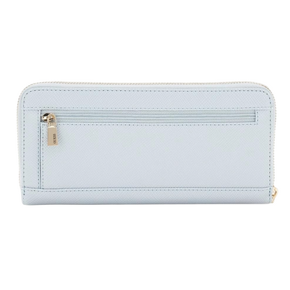 Guess Laurel II Women's Zip Around Large Purse Misty Blue