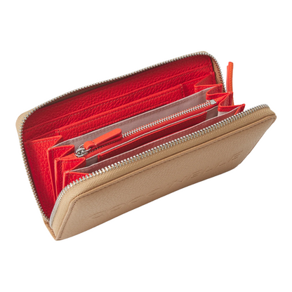 Coccinelle Womens Myrtha Maxi Wallet Skin/Gazpacho