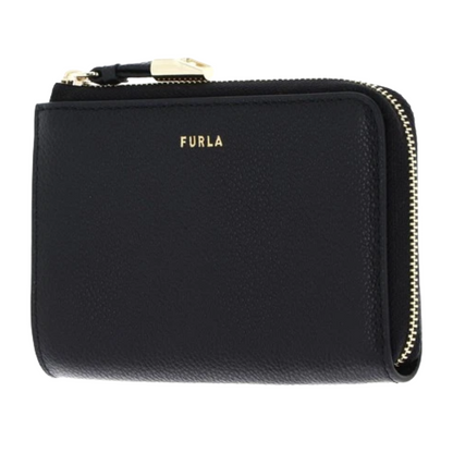 Furla Womens Furla Vitello Night Goccia Card Holder Black WP00470