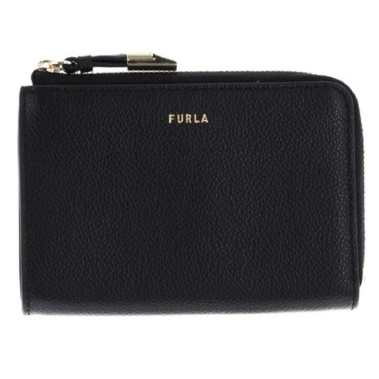 Furla Womens Furla Vitello Night Goccia Card Holder Black WP00470