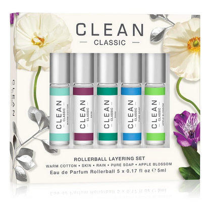 Clean Classic Rollerball Layering Set 5 x 5ml Eau De Parfum