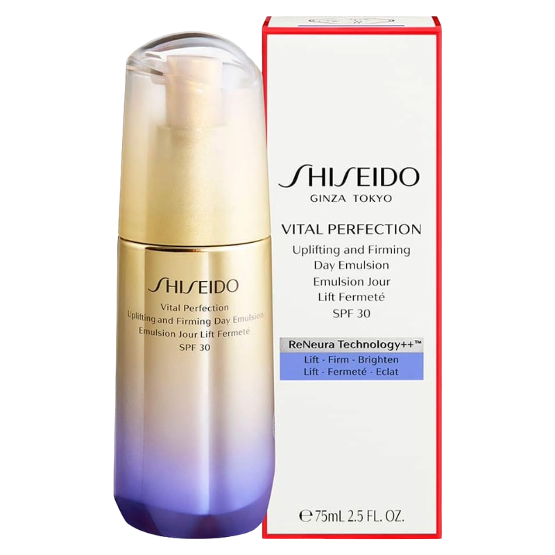 Shiseido Vital Perfection Uplifting And Firming Day Emulsion 75ml (Blemished Box)
