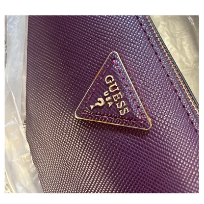 Guess Brynlee Mini Crossbody Bag Plum Women's VG898373